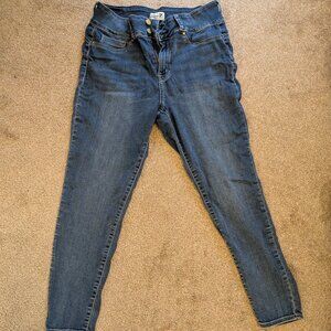 Seven7 Womens Jeans Size 16 Mid Rise Skinny Stretch Blue Denim